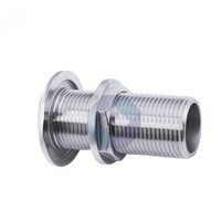 Bouchon de vidange de coque en acier inoxydable 316 pour usage marin |   Sortie de drainage étanche à filetage complet pour applications marines de yachts et bateaux en eau salée