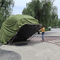 Abri de voiture pliable entièrement automatique, auvent de maison, protection solaire extérieure, auvent de garage, abri de stationnement rétractable simple
