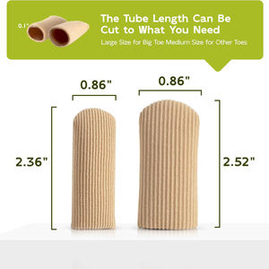 Protège-<span class=keywords><strong>orteils</strong></span> de mise à niveau, embouts en silicone pour <span class=keywords><strong>orteils</strong></span> fermés, protège-manches en tissu, prévient le soulagement de la douleur pour les <span class=keywords><strong>cors</strong></span>, les ampoules - Product Image 2