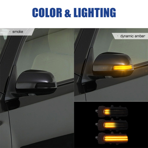 2X Lentille claire/fumée séquentielle LED rétroviseur latéral clignotants pour <span class=keywords><strong>Toyota</strong></span> Tocama PREVIA ESTIMA - Product Image 2