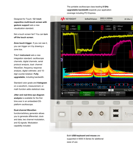 Oscilloscope numérique Keysight DSOX6002A InfiniiVision 6000 série X, 1 GHz, 2 canaux analogiques, prise en charge OBM, garantie 1 an, Keysight - Product Image 4