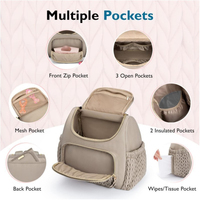 Sac à langer multifonctionnel pour maman et bébé, sac à dos grande capacité, sac à suspendre à la poussette