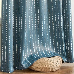 <span class=keywords><strong>Tende</strong></span> oscuranti in poliestere 100% ecologiche stampate a pois da 84 pollici con motivo mantovane per la camera da letto degli spazi per bambini - Product Image 2