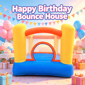 Castillo Inflable de Tela Oxford para Niños, Pequeño Brincolín para Fiestas de Cumpleaños, Juegos al Aire Libre en <span class=keywords><strong>el</strong></span> Patio Trasero, Juguete para Niños Pequeños - Product Image 1
