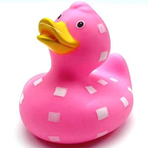 Pato de Goma Ecológico Personalizado de 3 Pulgadas, Juguete de Vinilo Multicolor Promocional para Baby Shower con Logotipo - Product Image 5