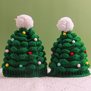 Nouveauté 2025 – Bonnets tricotés de Noël pour le festival d'hiver, avec pompon et motif décoratif Père Noël, parfaits pour les fêtes - Product Image 2