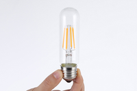 Ampoule LED vintage à filament Edison, dimmable, verre transparent ambré, G45 G80 G95 G125 ST64 A60 A80 C35 T35, ampoule décorative rétro