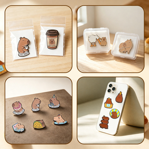 Pins <span class=keywords><strong>de</strong></span> Esmalte <span class=keywords><strong>de</strong></span> Capibara y Pegatinas Metálicas para Teléfono con Diseño <span class=keywords><strong>de</strong></span> Escena Diaria Relajada, para Decoración <span class=keywords><strong>de</strong></span> Fundas <span class=keywords><strong>de</strong></span> Teléfono, Envío Estable - Product Image 6