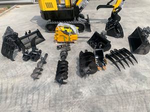 China Mini Excavadora Accesorio Rake Ripper Auger Taladro Pulgar Cubo Acoplador rápido - Product Image 2