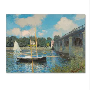 High Quality Monet Impressive Bridges at Argenteuil Famous Oil Painting Reproduction