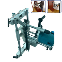 Machine à mortaiser les serrures de porte semi-automatique portable 1100W, diamètre de perçage 16-32mm, perçage précis des trous de serrures de portes en bois