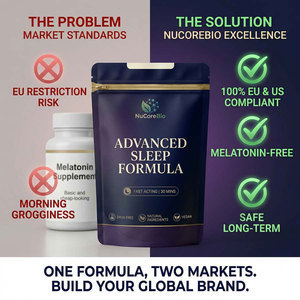 Poudre de soutien au sommeil OEM ODM Marque Privée Ashwagandha <span class=keywords><strong>L</strong></span>-Théanine Magnésium Extrait de Racine de Valériane Mélange Relaxant pour un Sommeil Profond - Product Image 3