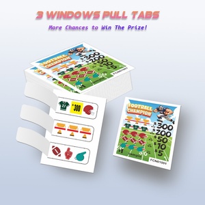 Fully Inspected Variable Data CMYK Printed Instant Pull Tab Lottery Tickets with High Data Security - Product Image 4