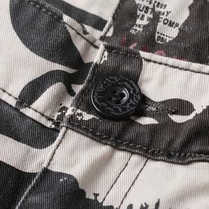 Nouveaux jeans de travail camouflage noir et blanc pour hommes, automne et hiver, coupe droite ample, pantalon à chevilles, vêtements de rue, vente en gros personnalisée - Product Image 4