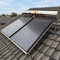 Chauffe-eau solaire pressurisé à plaque plate intégrée puissant Lebria pour installation sur toit résidentiel