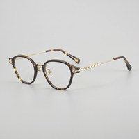 KOP-014 Monture optique de haute pureté, lunettes de lecture classiques rondes à monture complète de bonne qualité pour unisexe