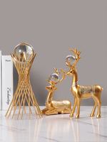Escultura de Ciervo de Resina de Estilo Nórdico Moderno, Adorno Personalizado, Recuerdo Lavable, Decoración de Lujo para el Hogar, Sala de Estar, TV