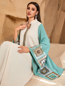 <span class=keywords><strong>Robe</strong></span> de soirée islamique de style modeste pour l'Aïd 2026, <span class=keywords><strong>robe</strong></span> de fête à fleurs, abaya kaftan à manches larges, paillettes, abaya Dubaï, <span class=keywords><strong>robe</strong></span> musulmane - Product Image 6