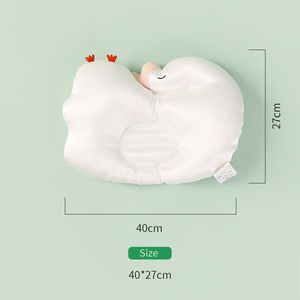 Tùy chỉnh bán buôn qua biên giới ưa thích dâu lụa gối với một lớn ngỗng trắng mặt bé gối - Product Image 4