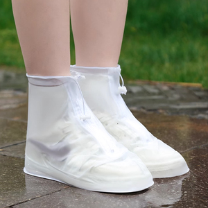 Capa de Sapato Personalizada Dobrável à Prova de Poeira em PVC com Zíper Impermeável Durável Unissex - Product Image 1