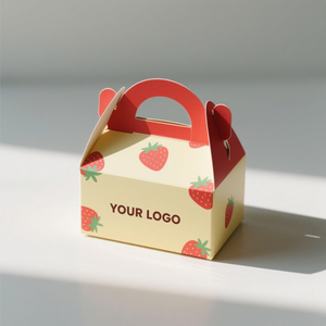 <span class=keywords><strong>Ecopack</strong></span>-Dónut de papel personalizado con asa, caja de embalaje de alimentos para pasteles, caja de panadería, dulces, embalaje de magdalenas - Product Image 2