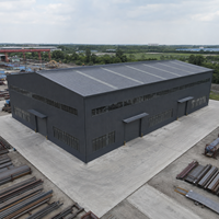 Atelier en structure métallique préfabriquée, résistant à la corrosion, entrepôt métallique durable, garage, bâtiment industriel