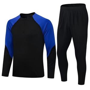 Traje <span class=keywords><strong>de</strong></span> Entrenamiento para Hombre, para Fútbol, Ropa Deportiva 25/26, Chaqueta <span class=keywords><strong>de</strong></span> Club <span class=keywords><strong>de</strong></span> Fútbol, Nailon/Cachemira, Bloques <span class=keywords><strong>de</strong></span> Color, Manga Larga - Product Image 1