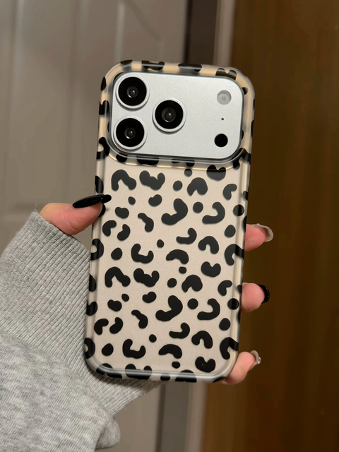 Leopard Print Phone Cases Ins Trending iphone case Cover IMD for 14 15 16 17 Promax Aesthetic of High-end Sense