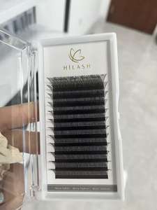 Grand Plateau 16 Rangées 3D Fée Trèfle Cils Moelleux Moyen <span class=keywords><strong>Sandwich</strong></span> Double Cheveux Pointu Plat Greffé Cils - Product Image 3