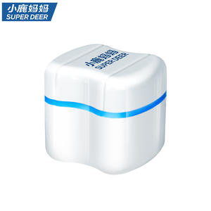 Estuche para Dentaduras Postizas Little Deer Mom's, Caja de Limpieza para Retenedores Dentales con Drenaje, Caja Portátil para Remojar Dentaduras Postizas - Product Image 1