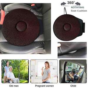 Coussin de siège de voiture rotatif à 360 degrés portable en mousse à mémoire de forme avec oreillers lombaires et coussins de siège pour aide à la mobilité - Product Image 5