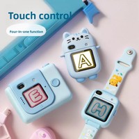 Reloj con Cámara para Niños, Pantalla Táctil de 1.44 Pulgadas, Almacenamiento MicroSD, Video HD, Cámara de Bolsillo Desmontable, Juguete Educativo para Niños de 3 a 6 Años