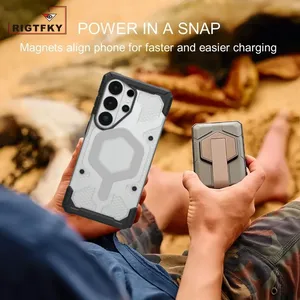<span class=keywords><strong>Funda</strong></span> Protectora de Lujo para Teléfono S26 <span class=keywords><strong>Ultra</strong></span>, Resistente a Impactos, de Acrílico, con Patrón Hexagonal, Magnética y Robusta - Product Image 3