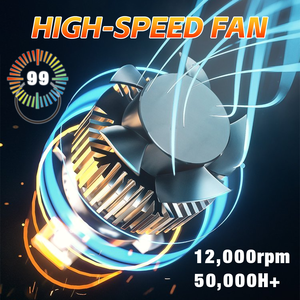 Venta al por mayor de fábrica: Bombilla LED DGLS M11 Canbus para faros delanteros, 140W 14000LM, doble tubo de cobre, H1 H4 <span class=keywords><strong>H7</strong></span> H11 9005 9006 para coche - Product Image 3