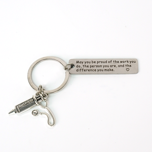 定制设计环保锌合金钥匙扣 2D 个性包挂件钥匙圈支架，适用于包袋配件 - Product Image 3