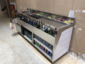 Table de bar exclusive pour hôtel et restaurant, personnalisable, station de bar à cocktails à vendre, bar bien équipé - Product Image 6