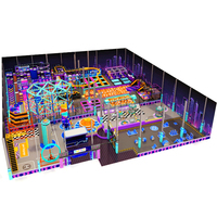 Aire de jeux pour parc de trampoline commercial Trampoline intérieur et centre de jeu Trampoline à thème Trampoline pour enfants Parc d'attractions