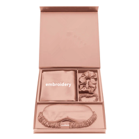 Ensemble cadeau de luxe : taie d'oreiller en soie, masque pour les yeux en soie et ensemble de taies d'oreiller en soie pour les cadeaux de mariée et de demoiselles d'honneur