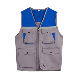 صدريّة سلامة عمل التصوير العاكسة الخارجية للرجال ، ملابس عمل متعددة الجيوب ، - Product Image 4
