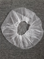 Bonnet bouffant jetable en PP non tissé, maille spunbond, élastique, anti-poussière, pour l'emballage de perruques, tailles 19-21 pouces