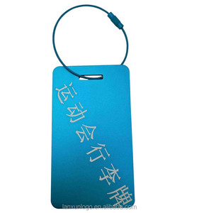 Fornitura di fabbrica antico bel <span class=keywords><strong>cane</strong></span> verde targhetta in alluminio metallo quadrato anodizzato Laser tag con fori appesi per i bagagli - Product Image 4