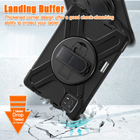 Funda protectora giratoria portátil para tableta 360 para Mi Pad 6/Pad 6 Pro Material plástico con correa de mano y bolígrafo de soporte