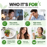 OEM ODM Vitamine B Complexe Comprimés à Croquer Saveur Citron Soda Complément Alimentaire Nutrition Quotidienne Marque Privée Vitamine B Vente en Gros