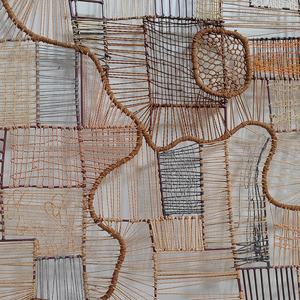Suspension murale tissée texturée personnalisable OEM ODM pour cafés et bistros Wabi-Sabi - Product Image 3