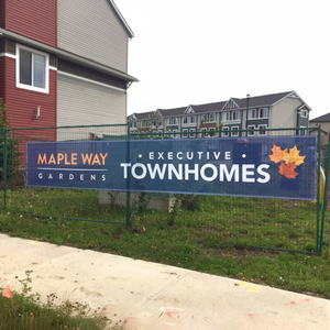 Publicité murale à impression double face UV bannière suspendue en maille de vinyle PVC perforé - Product Image 1