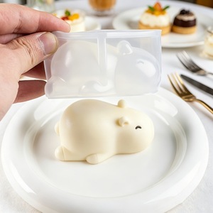 Cartoon Animal Mousse Cake Silicone Mold Pink Capi Bala Shaped Dessert Jelly Pudding Mold For Home Commercial Use - Product Image 4