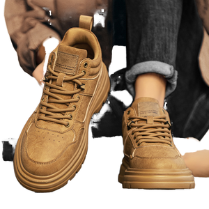 Giày chạy bộ cao cổ mùa thu 2025 mùa đông cho Nam Giày lót lưới đế dày tăng chiều cao đa năng hợp thời trang phong cách Anh - Product Image 1