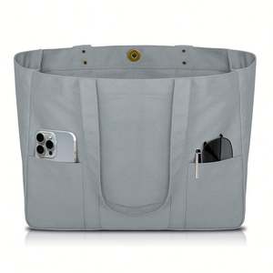 Bolsa de Lona - Bolsa Utilitaria con 2 Bolsillos Delanteros y Funda para Portátil, Bolsa Resistente para Uso Diario - Product Image 6