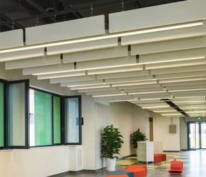 Soffitto fonoassorbente fabbrica diretta di alta qualità Super superficie bianca con luce riflessione e diffusione fascio acustico - Product Image 1