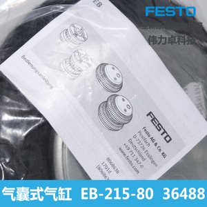 Festo Flexible Cylinder Eb-325-215 193790 Pneumatic Single Acting Aluminum Body - Product Image 3